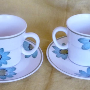 Noritake Upsa Daisy 2 Cup and Saucer Sets