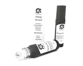 ALLERGY RE-LEAF | Aromatherapy Roll-on for Seasonal Allergies |  Anti-Histamine and Anti-inflammatory | Urban Earth Teas