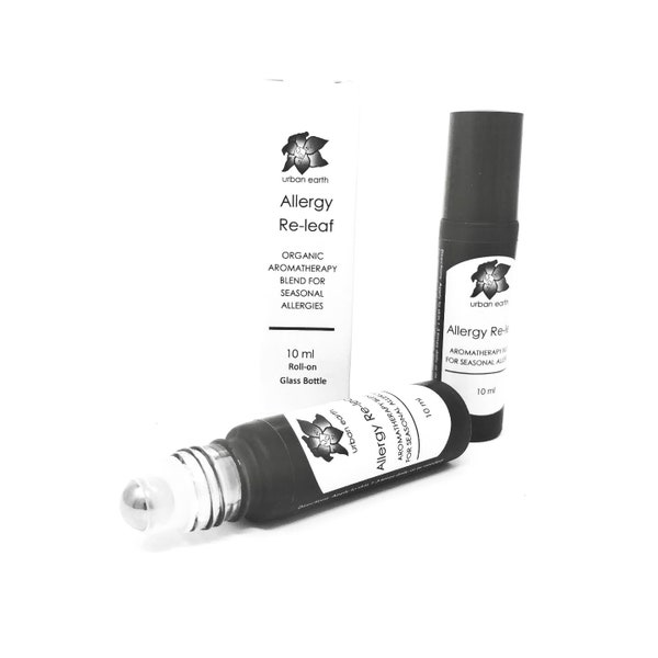 ALLERGY RE-LEAF | Aromatherapy Roll-on for Seasonal Allergies |  Anti-Histamine and Anti-inflammatory | Urban Earth Teas