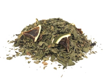 MOJITO TEA | Organic Green Tea Blend | Sencha, Mint, Lime, Vanilla | Iced Tea | Loose Leaf Tea | Urban Earth Teas