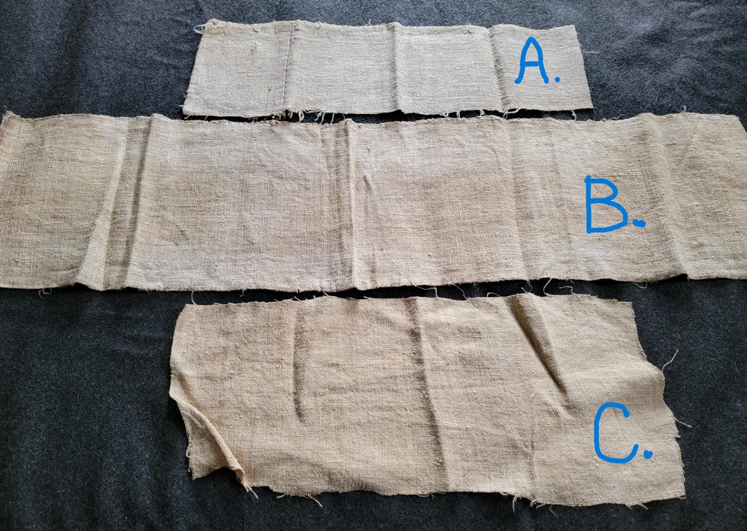 Antique French Homespun Linen Fabric - 1800s Brown Flax - Etsy