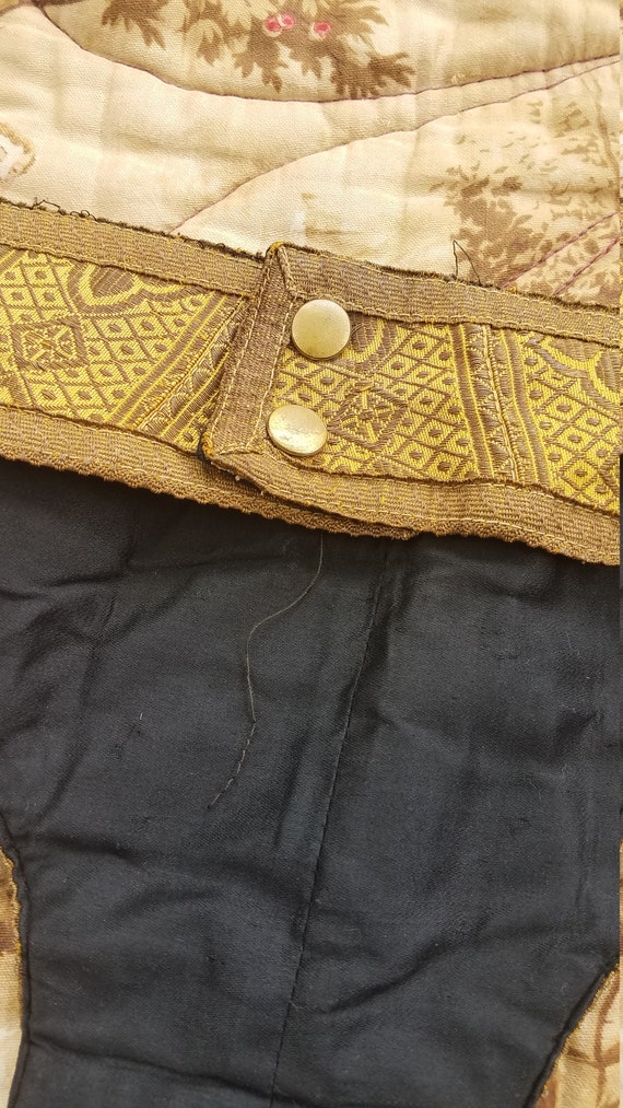 Antique French Metallic Gold Lame Belt FOLK ART Co… Gem