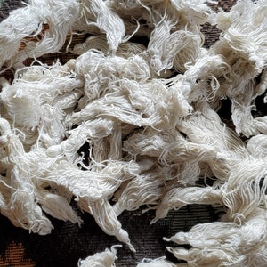 Vintage White Cotton Tassels 1920&#39;s 2.5 inches long Lot of 76