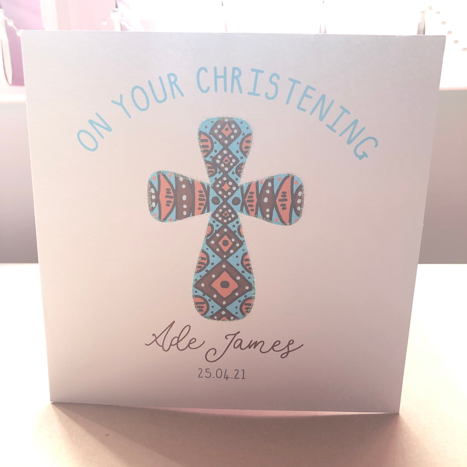 African Baby Boy Christening Card Dedication card Baptism Etsy