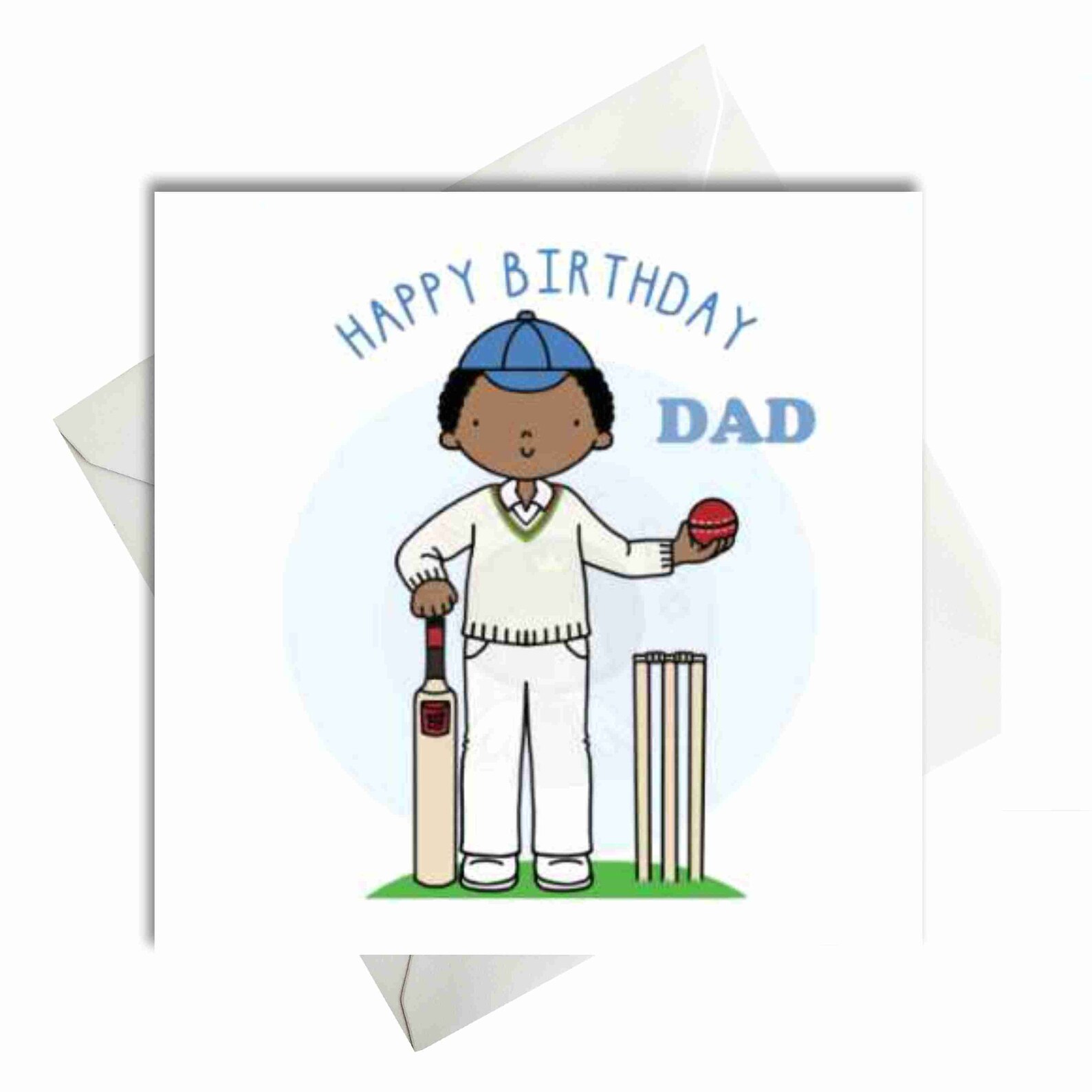 Cricket Birthday Card Personalised Father's Day Card Etsy