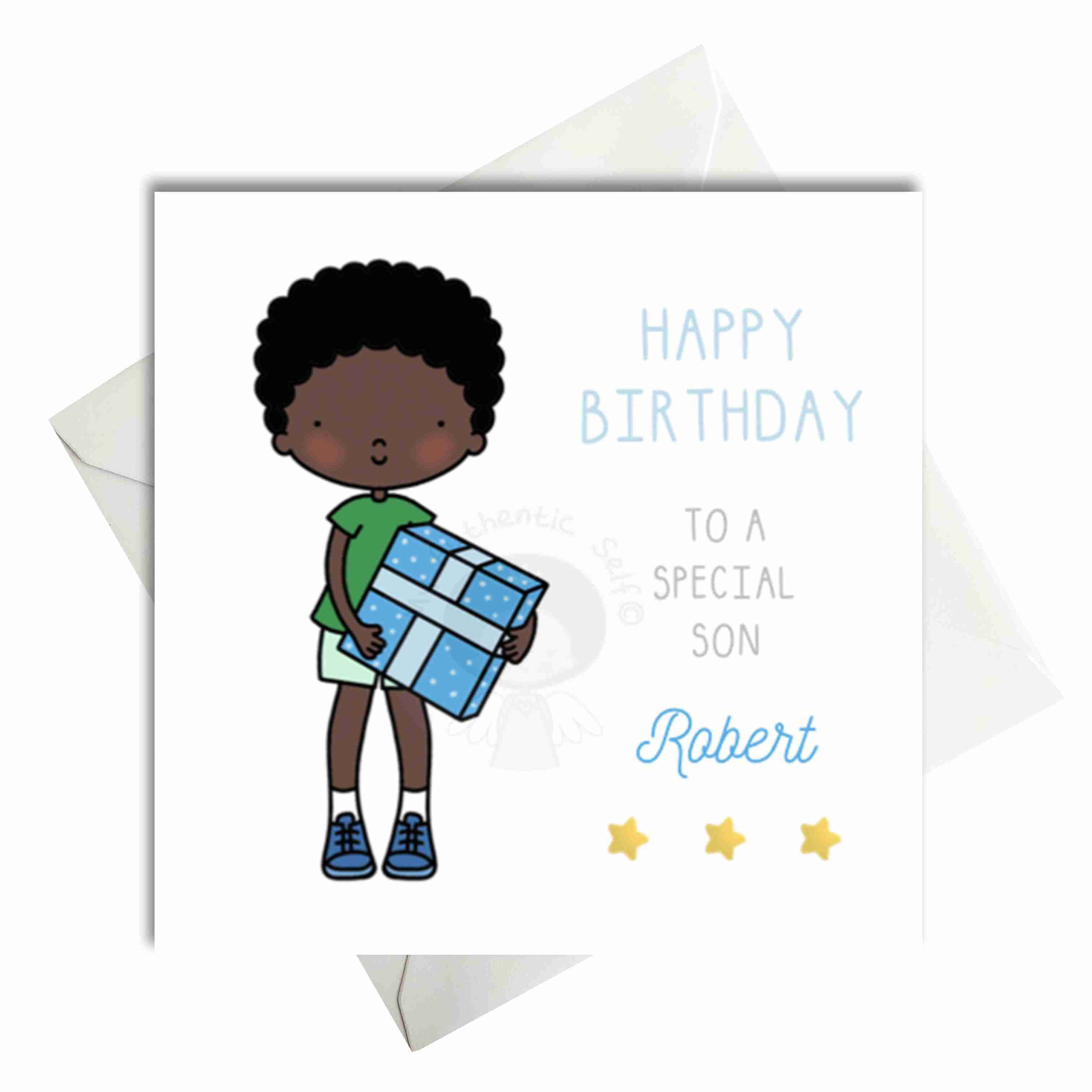 Happy Birthday Grandson African American Happy Birthday Card For Son Nephew Cousin Diverse African - Etsy