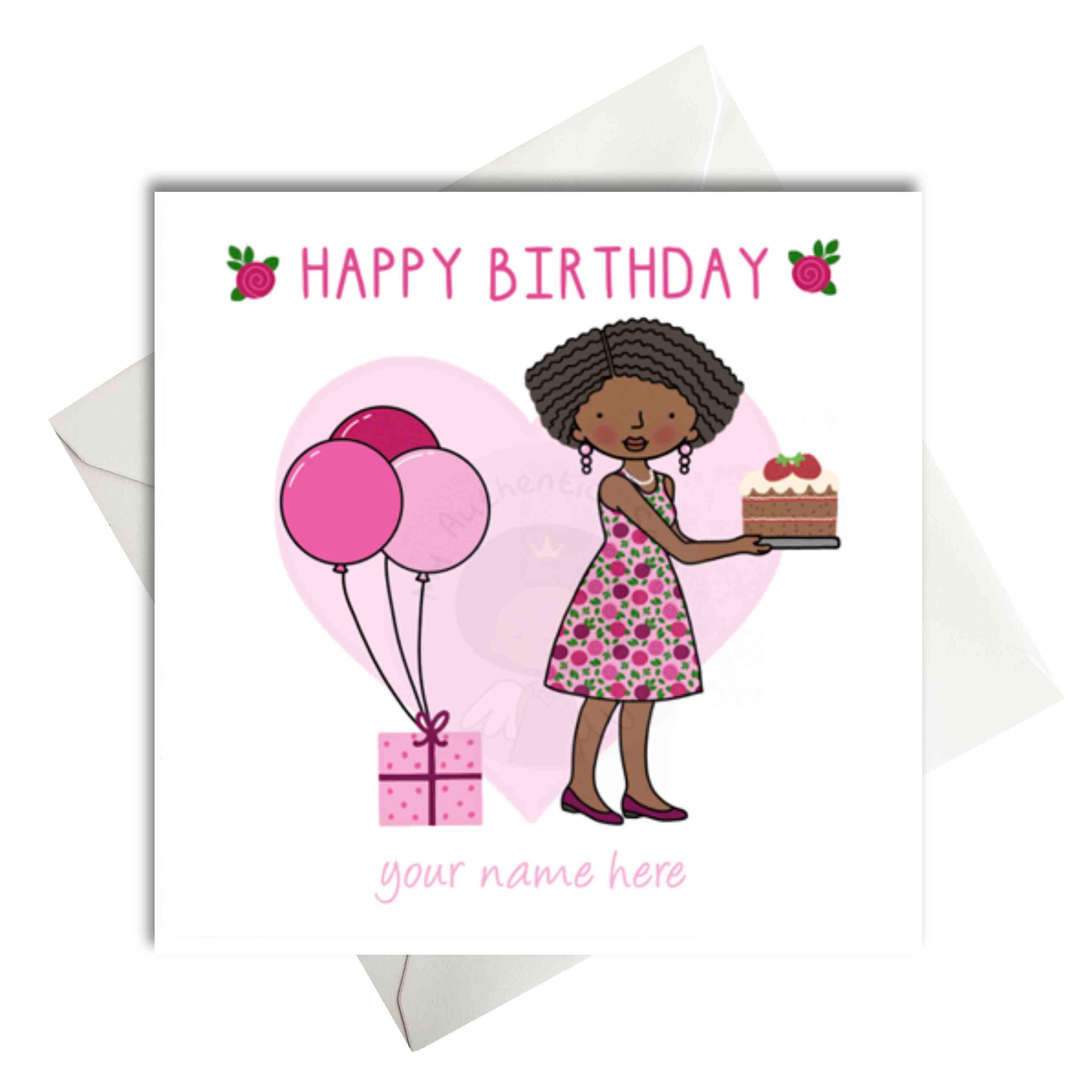Mum Birthday Card Black Woman Birthday Card Black Card for - Etsy New  Zealand