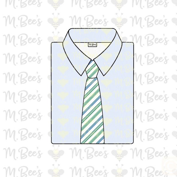 Dad Father’s Day Shirt Tie Cookie Cutter Father Daddy Grandfather Holiday Dads Pop Clothes Dress Suit Work Office Accessories