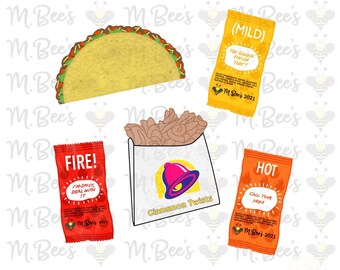 Taco Bell Sauce Etsy