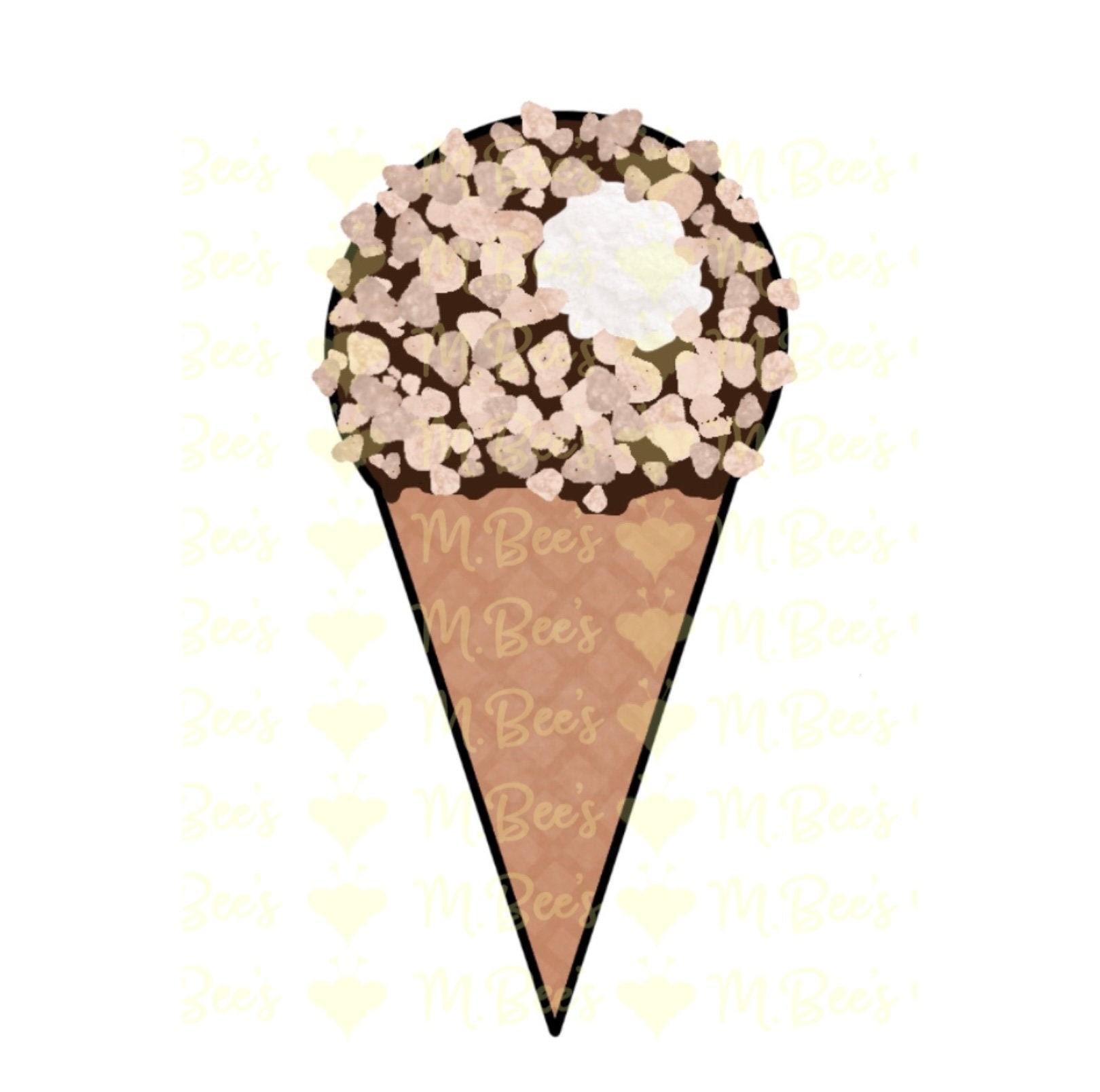 Nutty Buddy Drumstick Ice Cream Cone Cookie Cutter Etsy