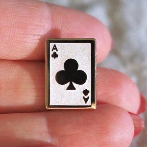 Lapel Pin - Ace of Clubs - Enamel Pin
