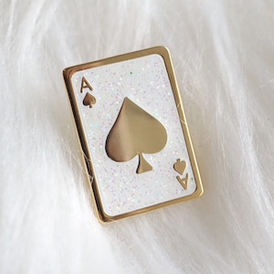 Lapel Pin Ace of Spades Enamel Pin image 1