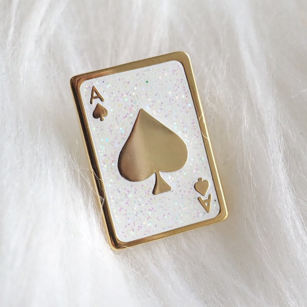 Lapel Pin - Ace of Spades - Enamel Pin