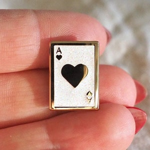 Broche de lapela - Ás de copas - Broche de esmalte