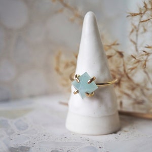 Gemini Claw Set Ring // gold filled or sterling silver // from the studio