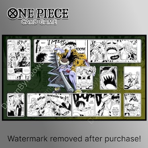 DIGITAL DESIGN Grün Gelb Arlong Manga Krabbeldecke mit Farbverlauf auf einem Stück