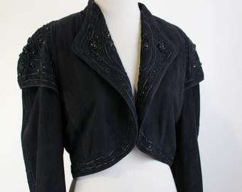 Beaded Black Bolero - Etsy