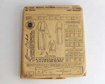 1920s Sewing Pattern McCalls 9147 Flapper Dress Pattern,  1920s Dress Pattern, Complete, Womens Dress Pattern, B36"