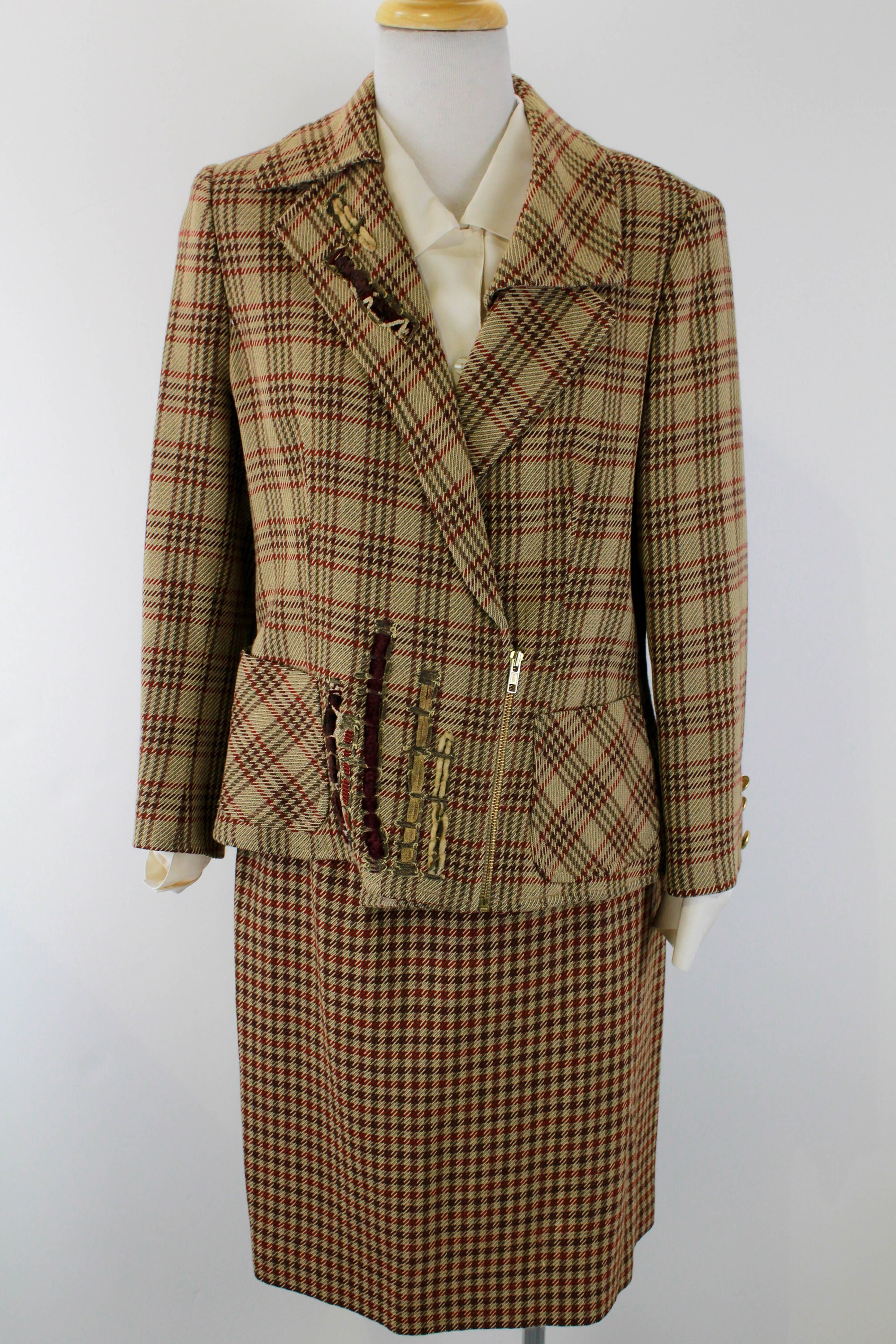 90s Christian Lacroix Suit, Vintage Christian Lacroix Designer 