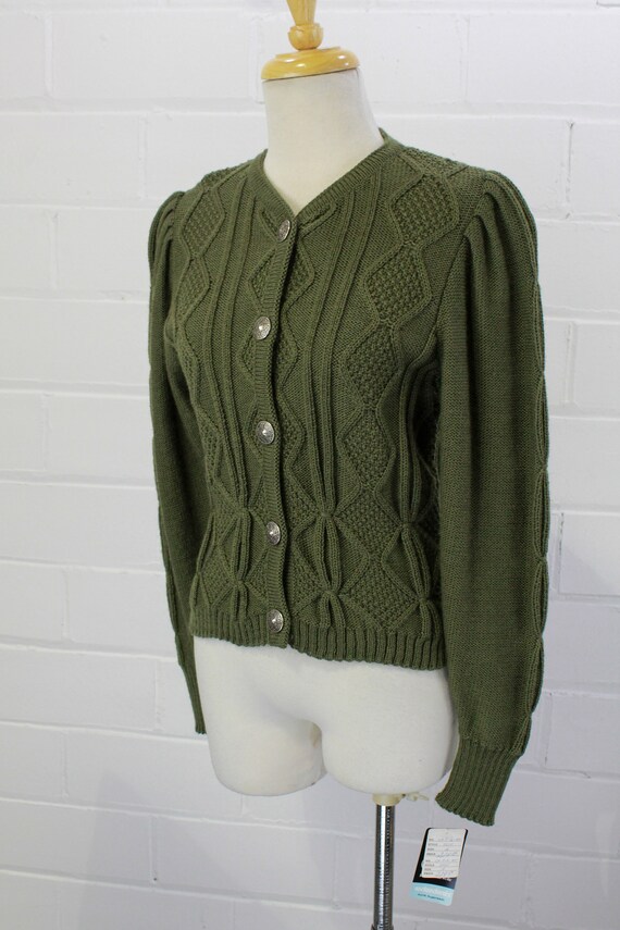 Vintage Tyrolean Cardigan, Austrian Wool Tyrolean… - image 5