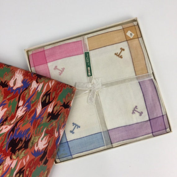 Vintage 20's 30's Art Deco Handkerchief Gift Box,… - image 10