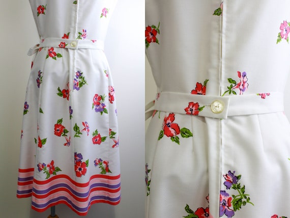 1960s Floral Dress, Small, Vintage 60s Floral Pri… - image 3