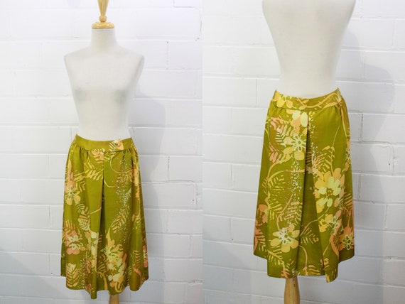 Vintage 1980s Silk Floral Print Skirt Suit, Manda… - image 8