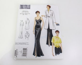 Vogue Vintage Model V2859 Original 1935 Design Sewing Pattern, 1930s Women's Dress, Jacket and Blouse Pattern, Size 6-8-10, Uncut, Complete