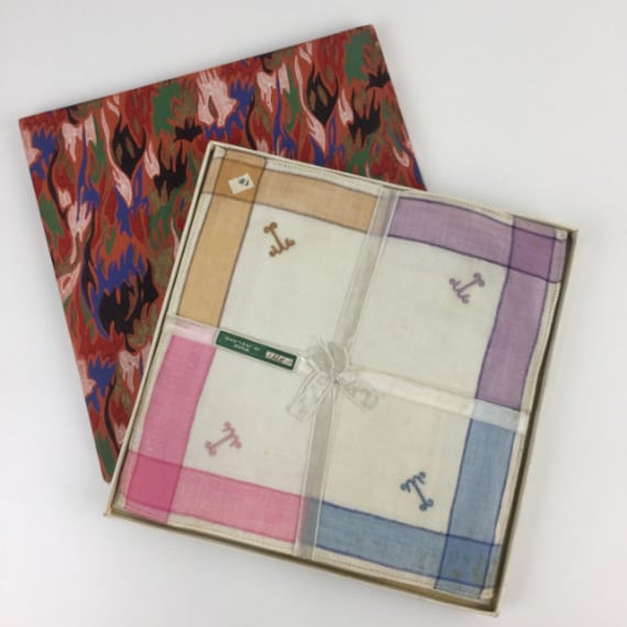 Vintage 20's 30's Art Deco Handkerchief Gift Box,… - image 1