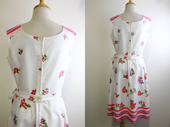 1960s Floral Dress, Small, Vintage 60s Floral Pri… - image 5