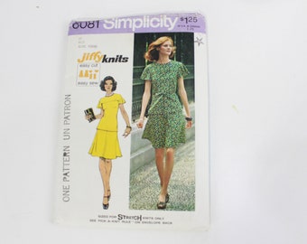 Patron De Couture Vintage Simplicity 9313 – Chemisier 1971 – Taille B36 – Non Découpé