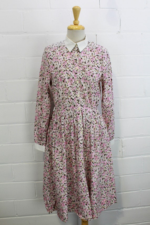 80s does 50s Horrockses Dress, Shirtwaist Dress w… - image 2