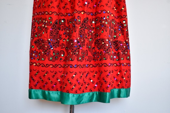 1930s/1940s China Poblana Skirt with Sequins and … - image 9