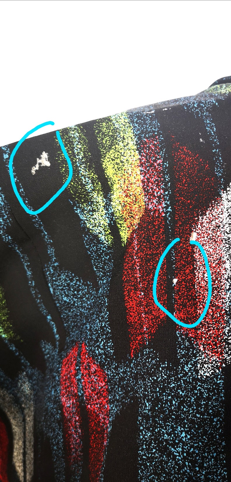 1980s Black Red Green Abstract Print Japanese Cardigan with Tie Front Beautiful Painterly Print Vintage 80s Haori Lined Kimono Jacket