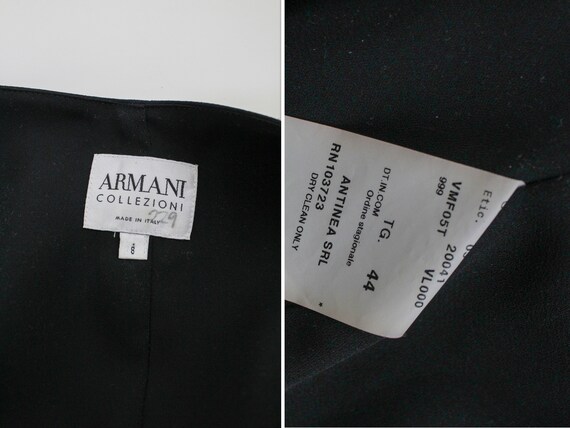 1990s Armani Black Zippered Silk Top, Made in Italy, Vintage