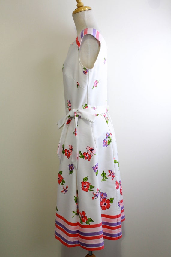 1960s Floral Dress, Small, Vintage 60s Floral Pri… - image 8