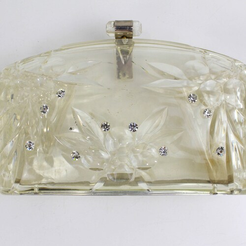 Vintage lucite clutch Clearance