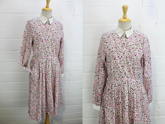 80s does 50s Horrockses Dress, Shirtwaist Dress w… - image 1