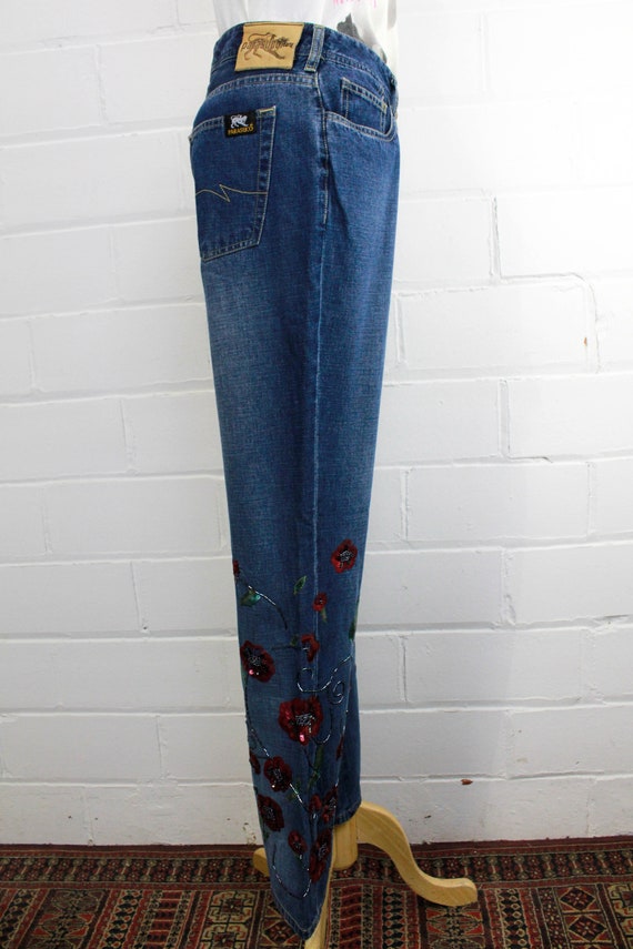 y2k Parasuco Jeans with Beaded Flares, 30 Waist, … - image 5