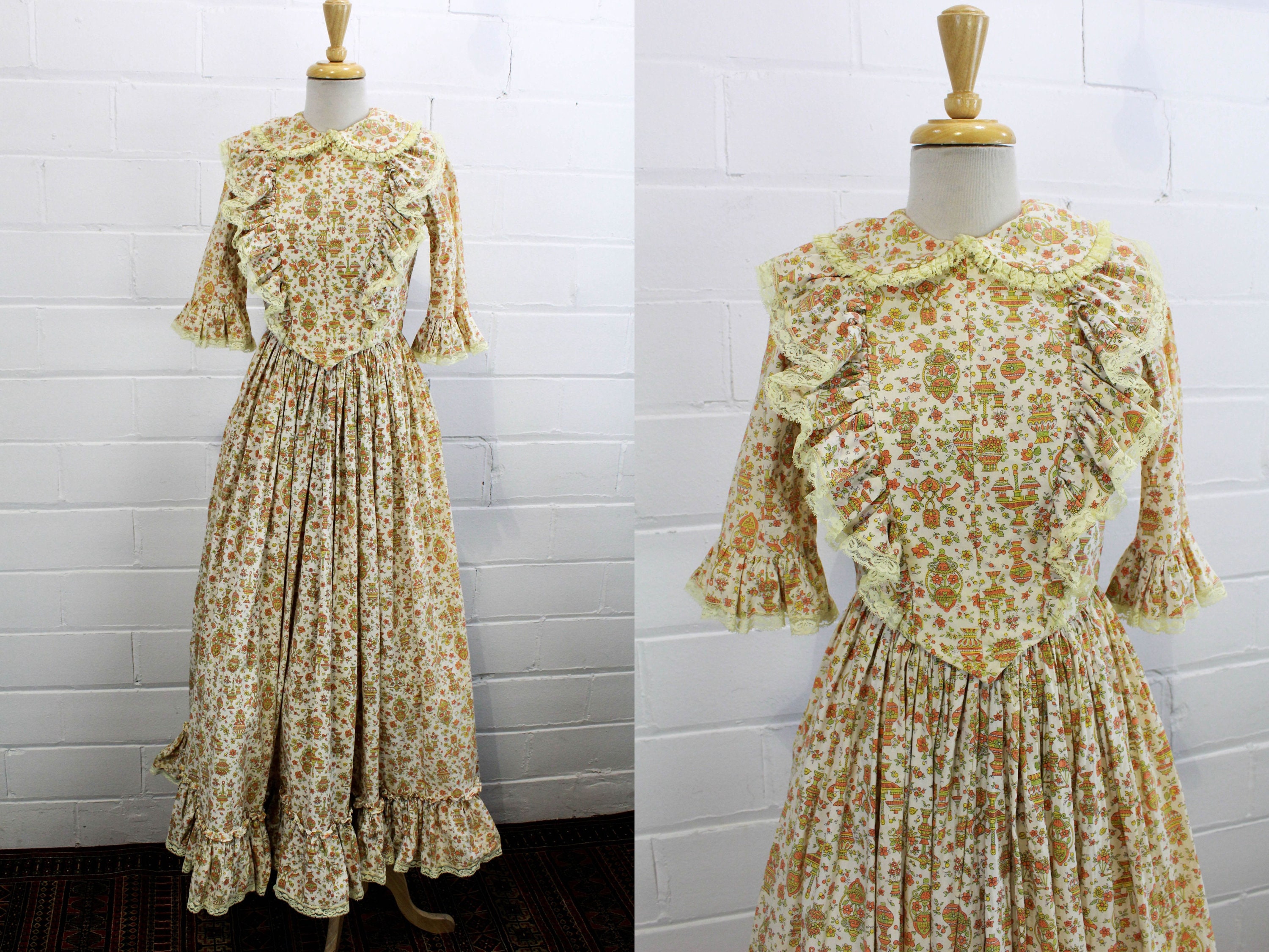 Ameri vintage dress ベージュ S Womens Corduroy Vintage Long Sleeve Dress Shirt Japanese