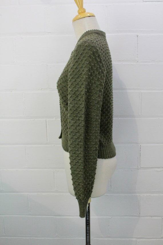 Austrian Wool Cardigan Trachten Sweater, Vintage … - image 6