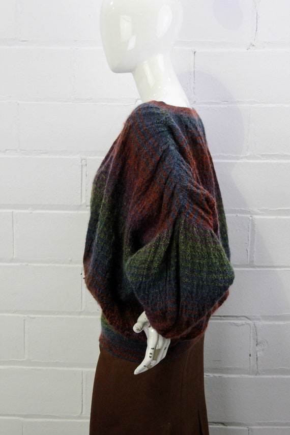 1980s Missoni Mohair Sweater, Balloon Sleeves, Ov… - image 5