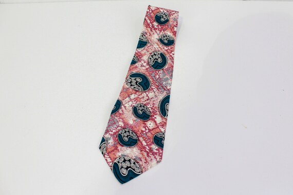 90s Silk Tie, Vintage Men's Necktie, C.E.O Brand … - image 4