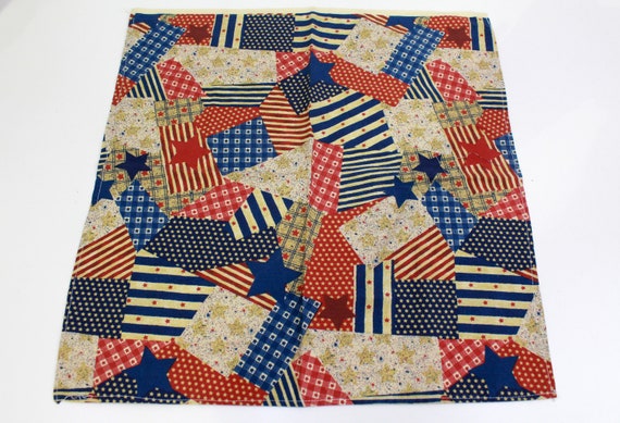 Americana Print Bandana, Vintage American Flag Sta