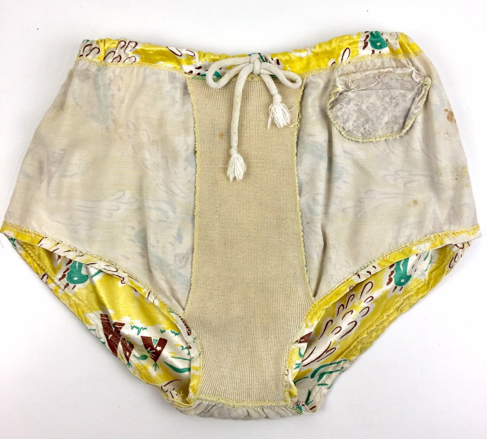 1950s Swim Trunks Vintage Novelty Print Men&rsquo;s Swimwear | Etsy