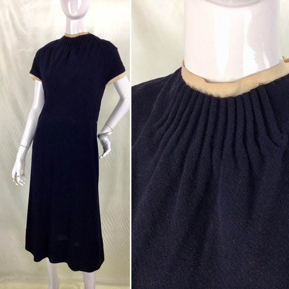 Vintage 30s Hattie Carnegie B36" W30", Wool Linen