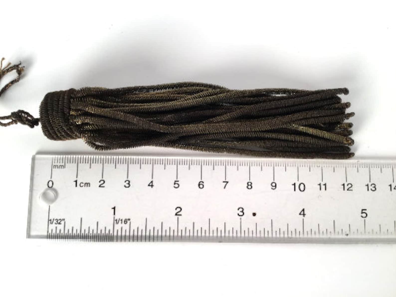 1920s Bullion Tassels 20s Gold Tone Metallic Tassels Set of Etsy