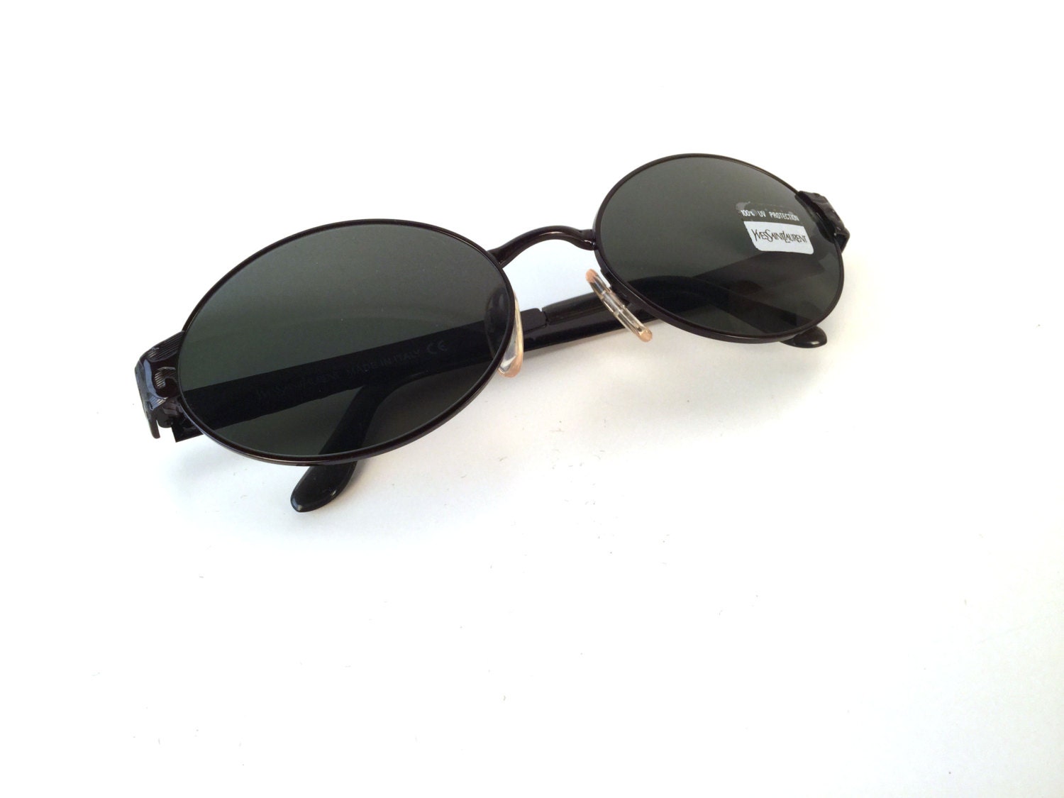 ヴィンテージ90年代オーバルYSLサングラス、ヴィンテージイヴ・サン