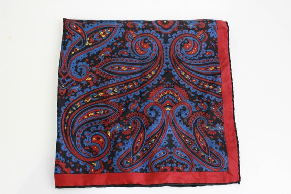 Vintage Paisley Silk Handkerchief / Neckerchief/ … - image 7