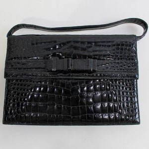 Lucille Mini Black Ostrich